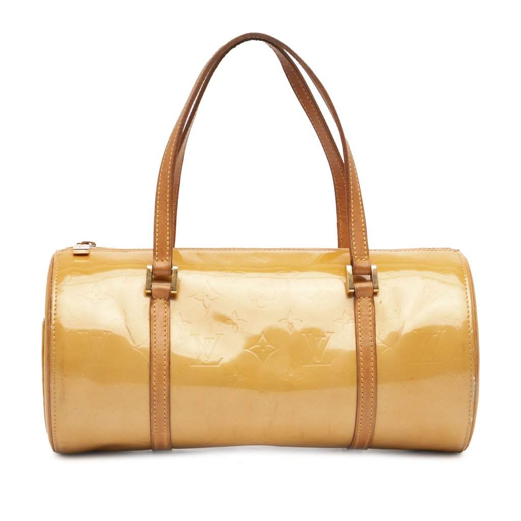 Louis Vuitton Monogram Vernis Bedford Yellow Leather Good condition - Front View