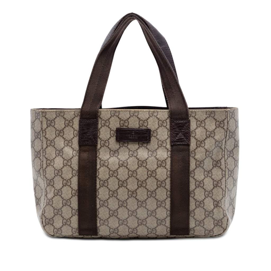 Gucci GG Supreme Tote Beige Very good - Front View