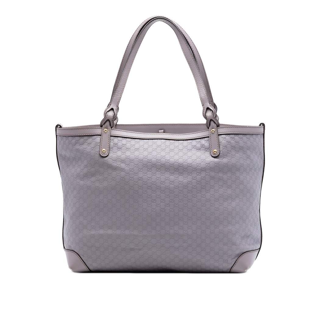 Gucci Medium Microguccissima Craft Tote Purple Leather Very good - Front View