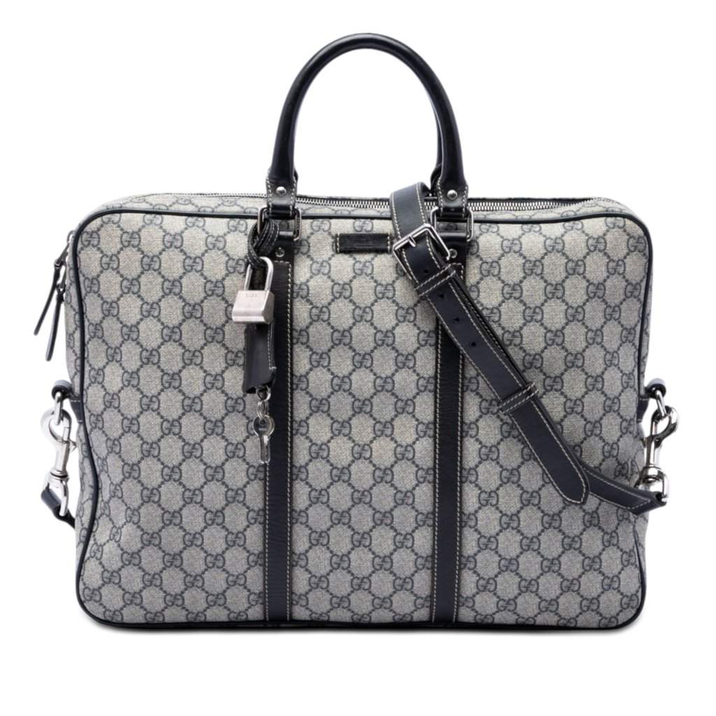 Gucci GG Supreme Business Bag Beige Very good - Front View