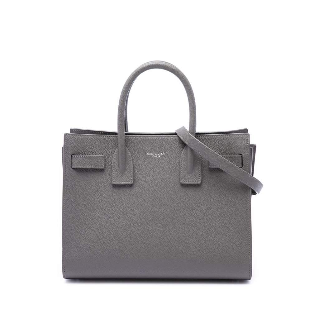 Saint Laurent Baby Grained Calfskin Sac de Jour Satchel MultiColor Leather Very good - Front View