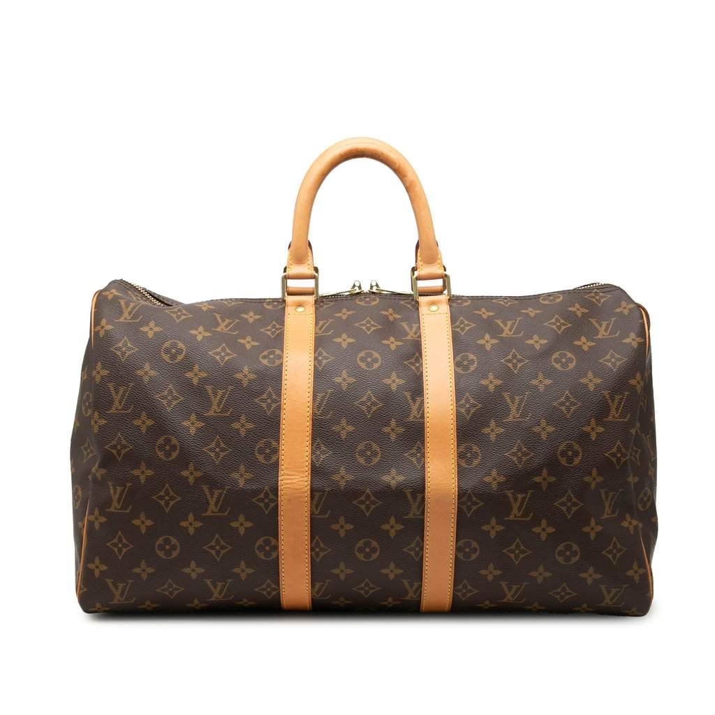 Louis Vuitton Monogram Keepall 45 Brown Good condition - Front View