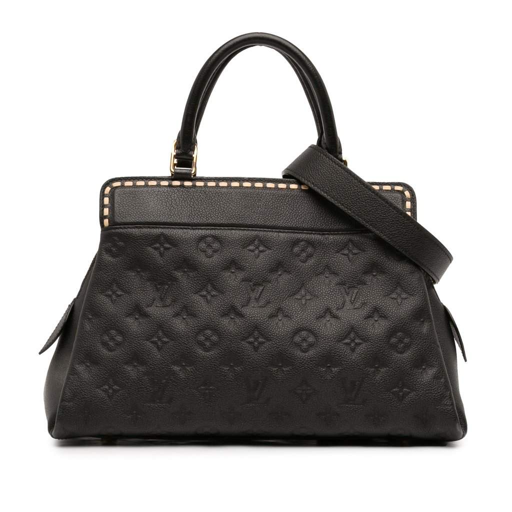 Louis Vuitton Monogram Empreinte Vosges MM Black Leather Very good condition - Front View