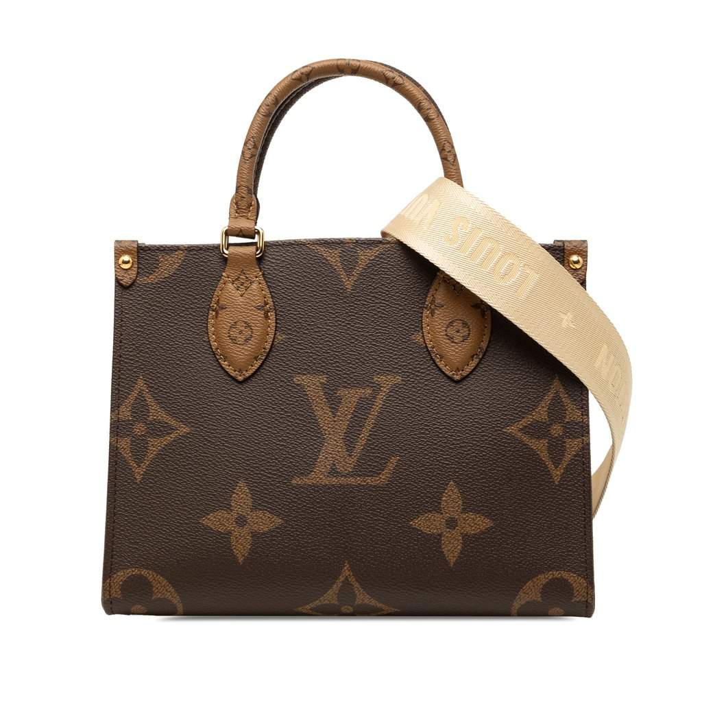 Louis Vuitton Monogram Reverse Giant OnTheGo PM Brown Very good condition - Front View