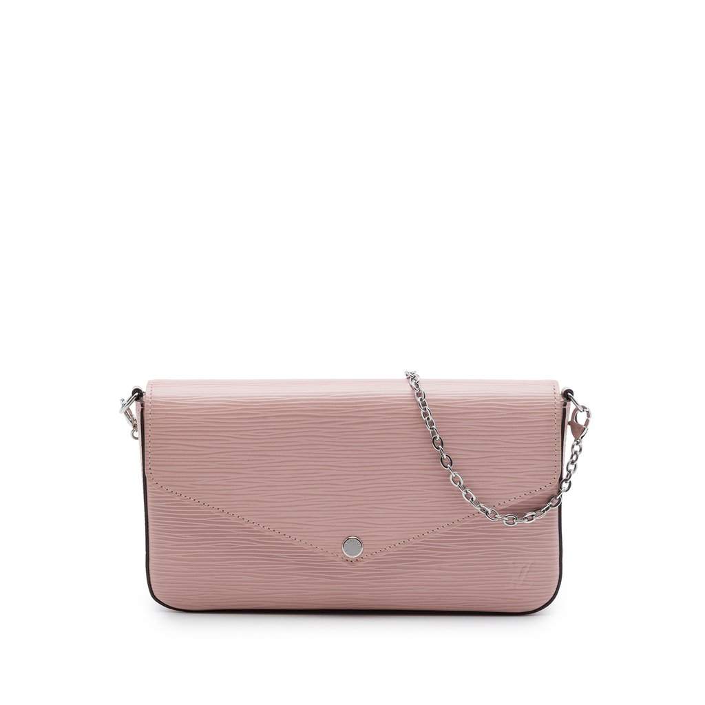 Louis Vuitton Epi Pochette Felicie Pink Leather Very good - Front View
