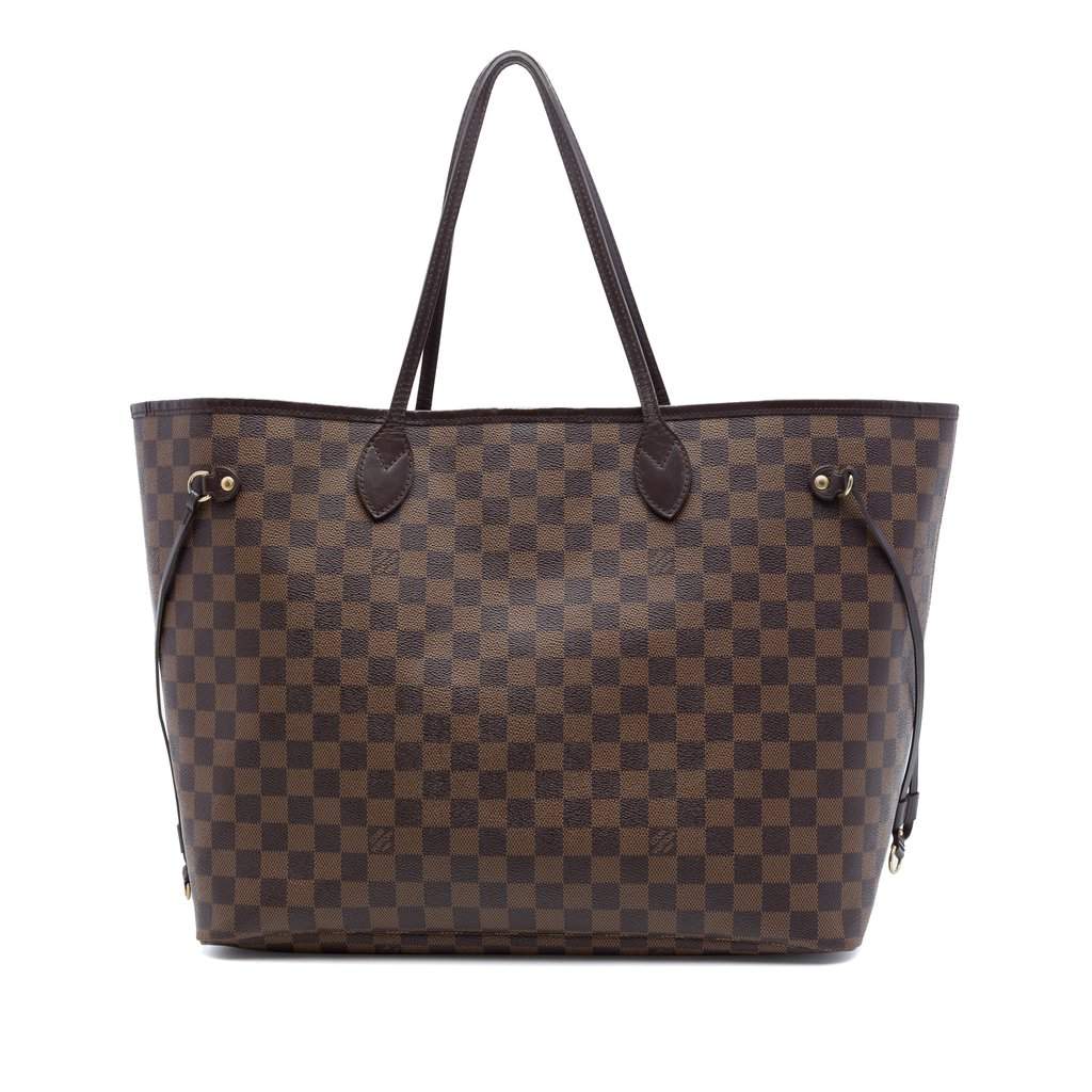 Louis Vuitton Damier Ebene Neverfull GM Brown Very good - Front View