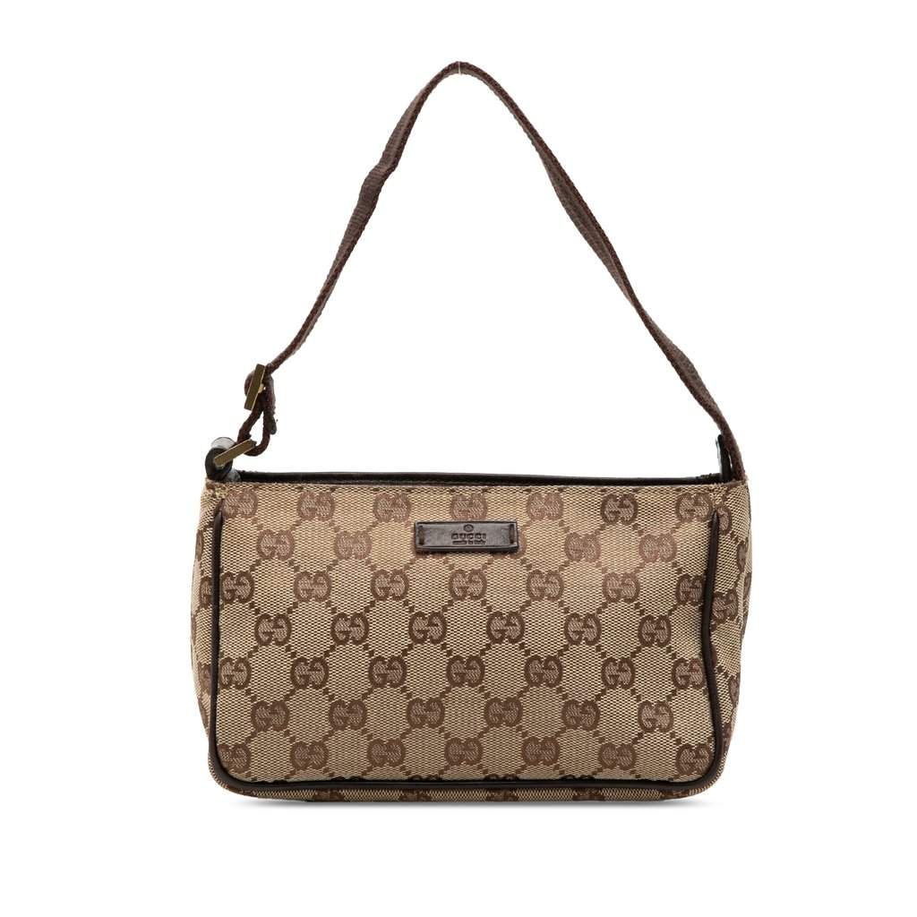 Gucci GG Canvas Handbag Beige Very good - Front View