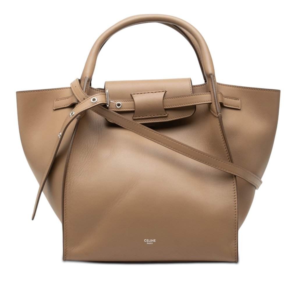 Celine Small Smooth Calfskin Big Bag Brown Leather Very good - Front View