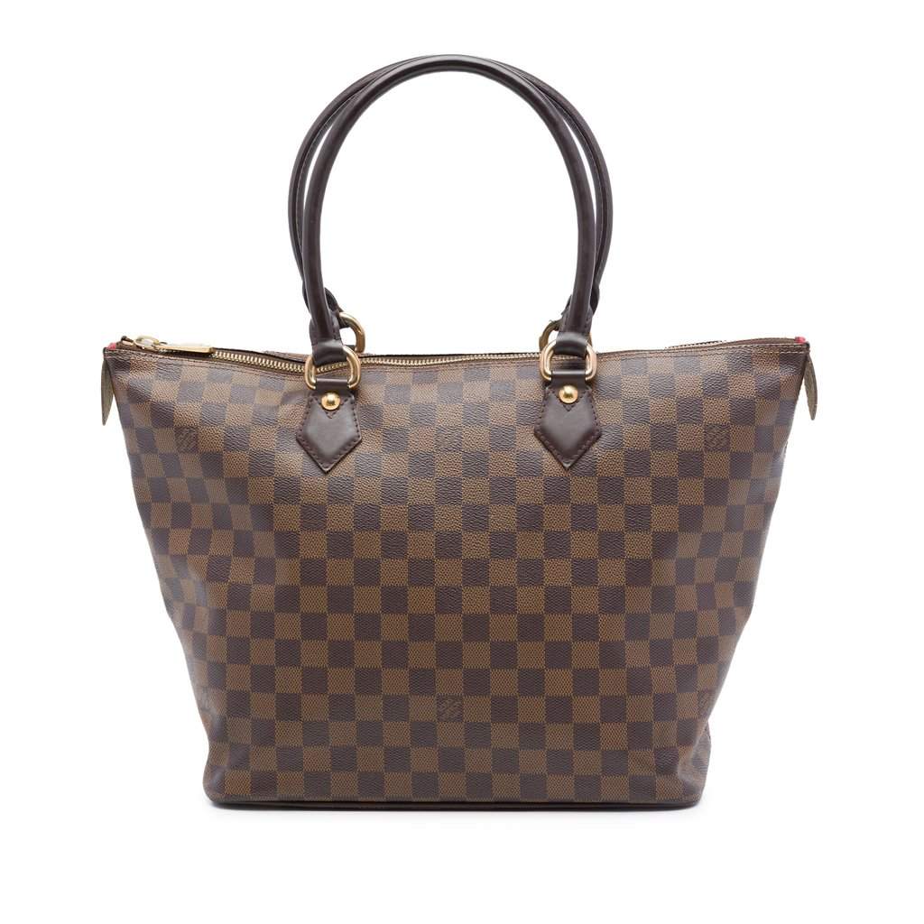 Louis Vuitton Damier Ebene Saleya MM Brown Very good - Front View