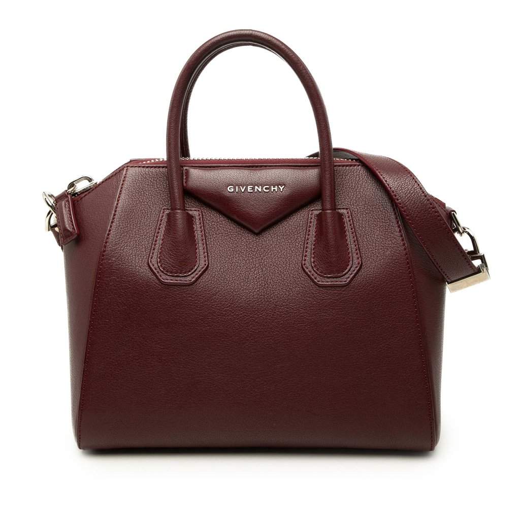 Givenchy Small Sugar Goatskin Antigona Satchel Red Leather Very good - Front View