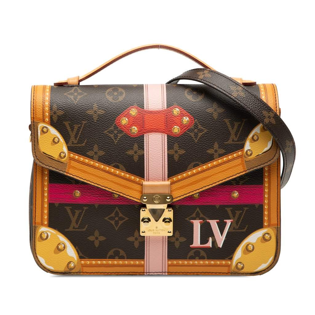 Louis Vuitton Monogram Summer Trunks Pochette Metis Brown Very good - Front View