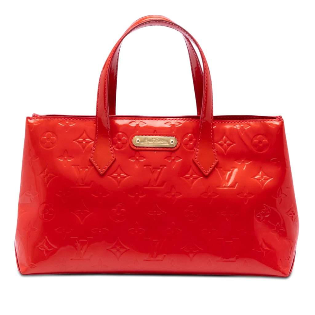 Louis Vuitton Monogram Vernis Wilshire PM Red Leather Very good condition - Front View