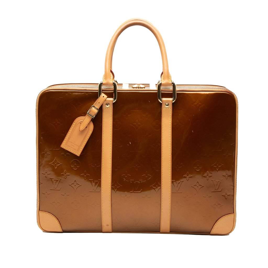 Louis Vuitton Monogram Vernis Van Damme Brown Leather Good condition - Front View