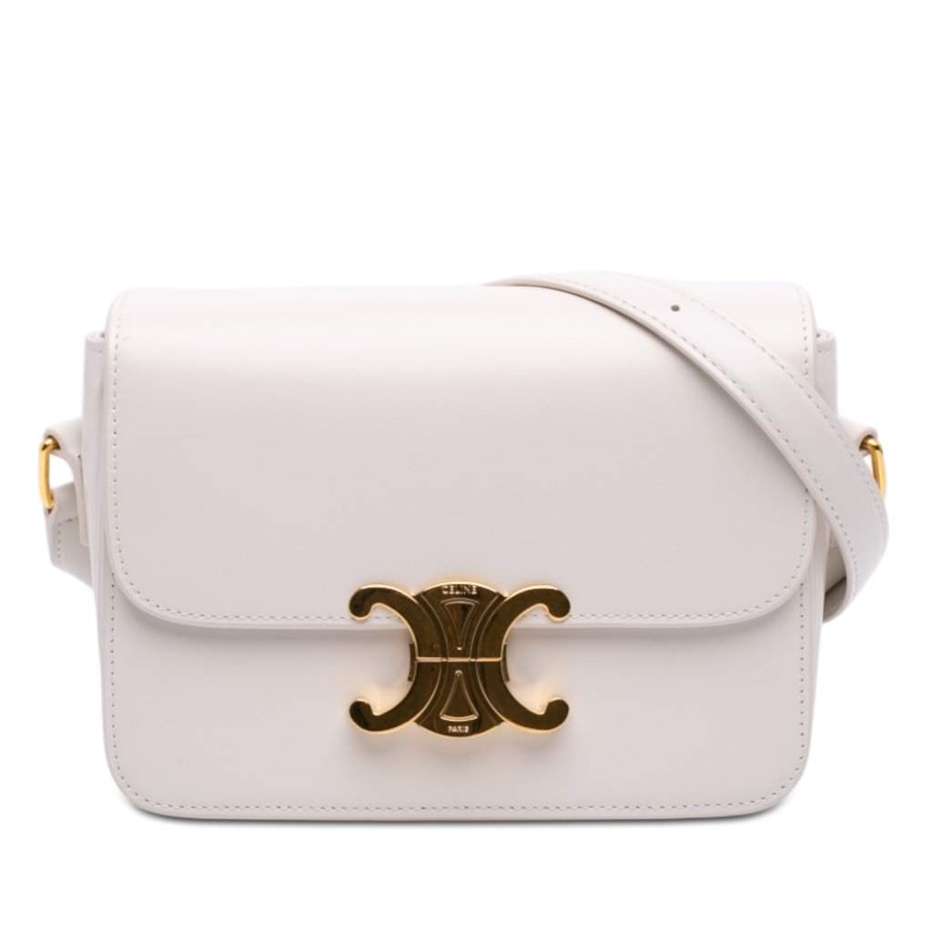 Celine Teen Shiny Calfskin Triomphe Crossbody MultiColor Leather Very good condition - Front View