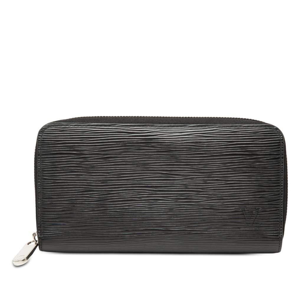 Louis Vuitton Epi Zippy Long Wallet Black Leather Very good - Front View