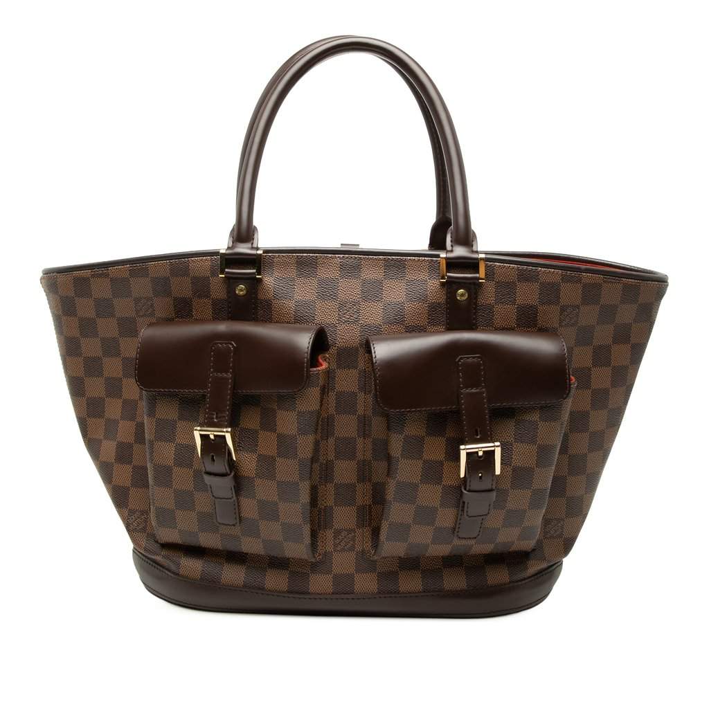 Louis Vuitton Damier Ebene Manosque GM Brown Very good - Front View