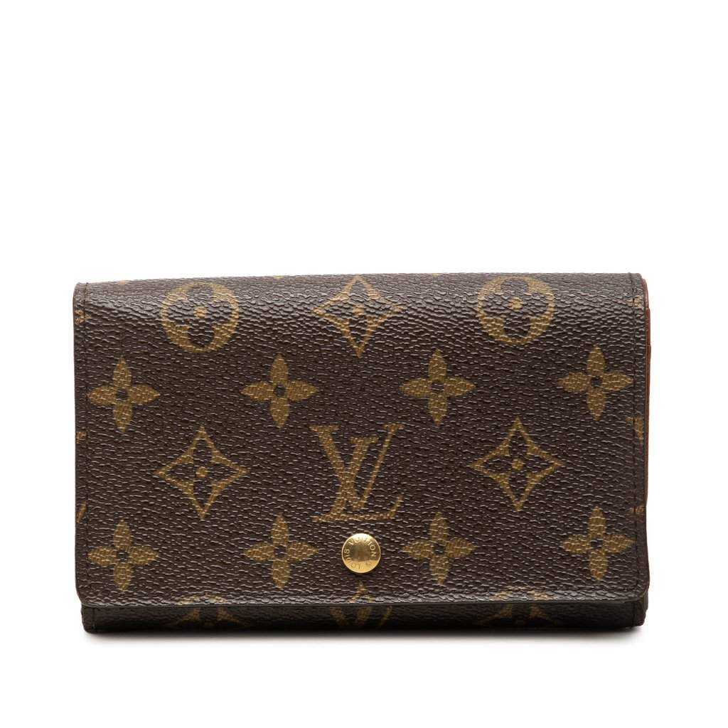 Louis Vuitton Monogram Porte Monnaie Tresor Wallet Brown Very good condition - Front View