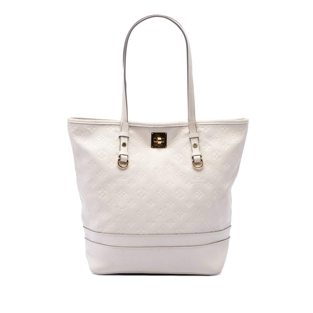 Louis Vuitton Monogram Empreinte Citadine PM White Leather Very good condition - Front View