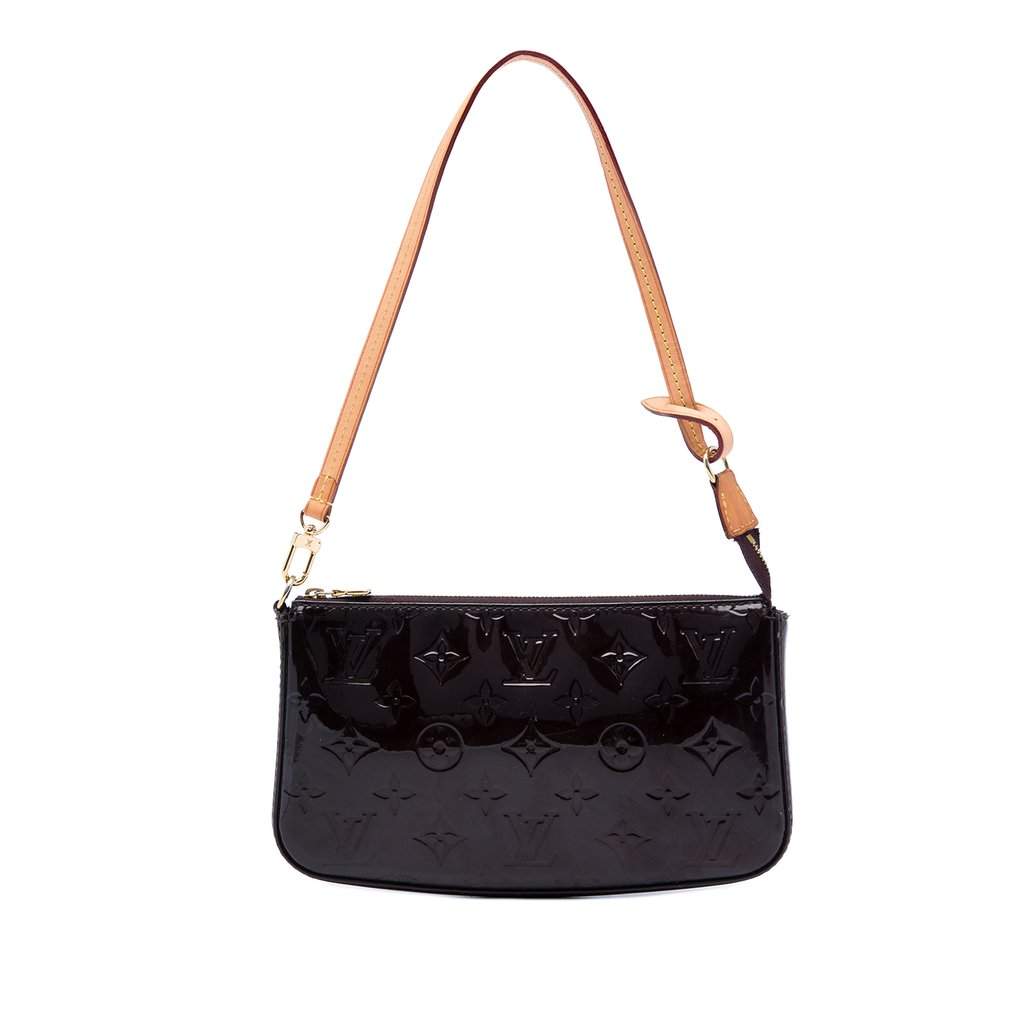 Louis Vuitton Monogram Vernis Pochette Accessoires Purple Leather Very good - Front View