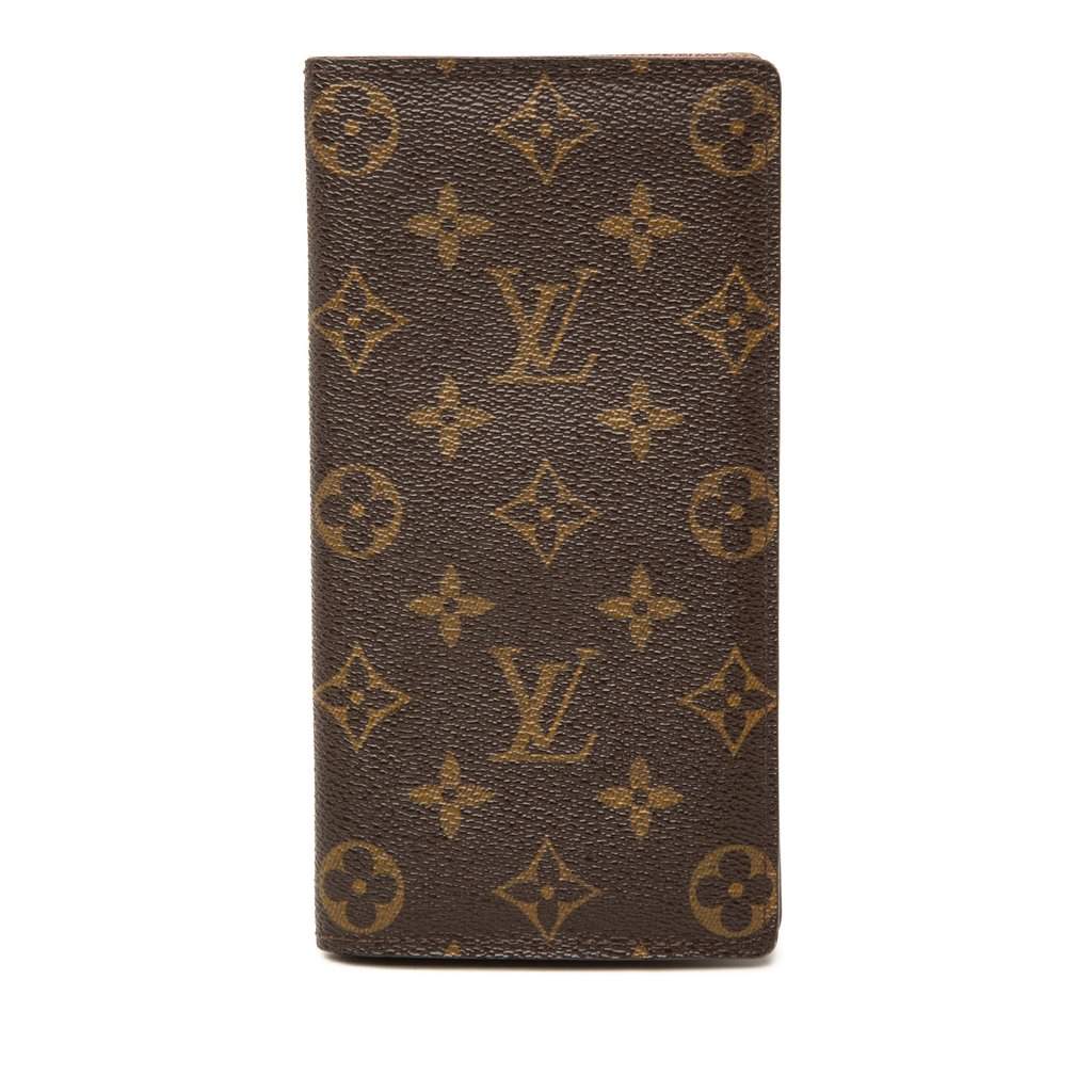 Louis Vuitton Monogram Brazza Long Wallet Brown Very good condition - Front View