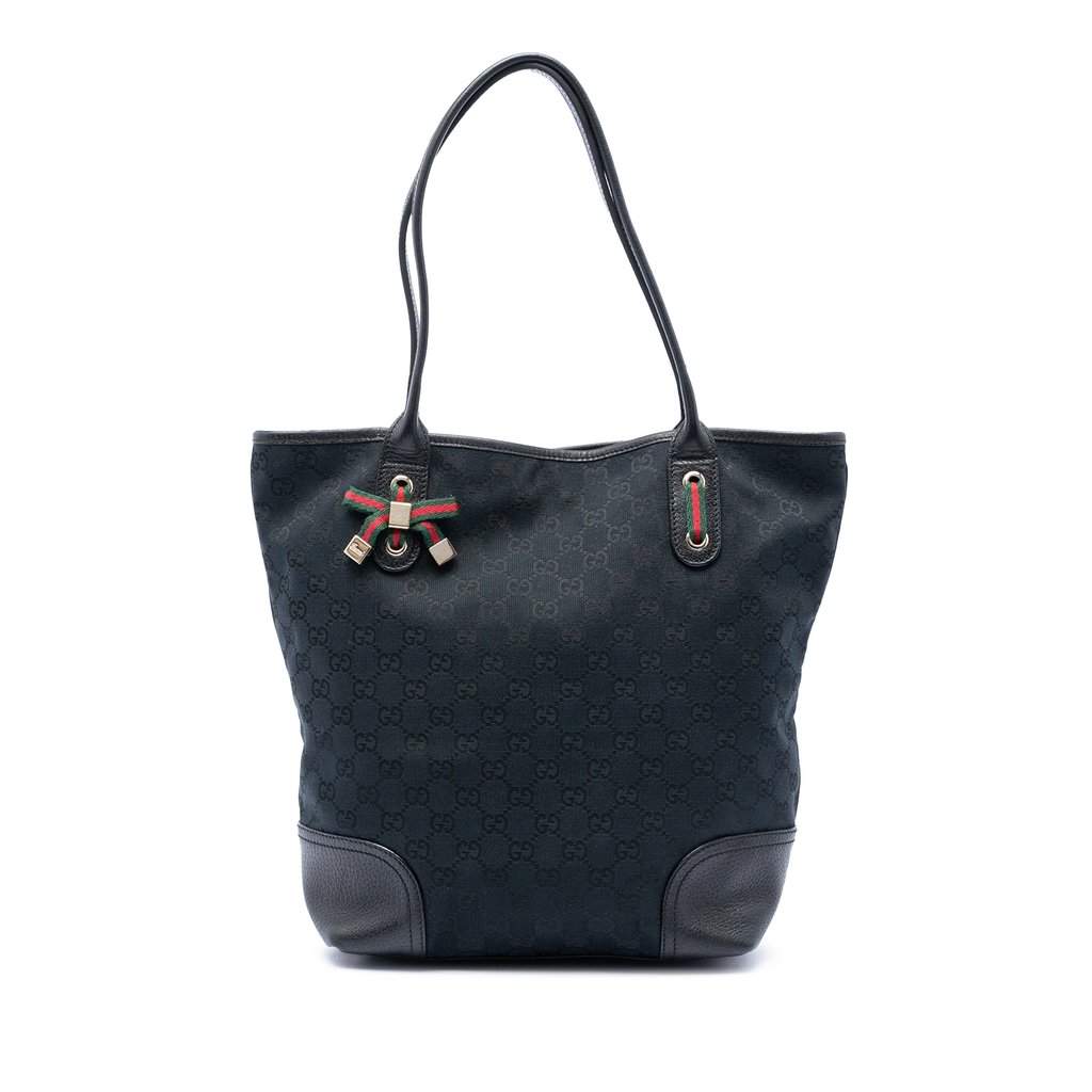 Gucci GG Canvas Princy Tote Blue Very good condition - Front View