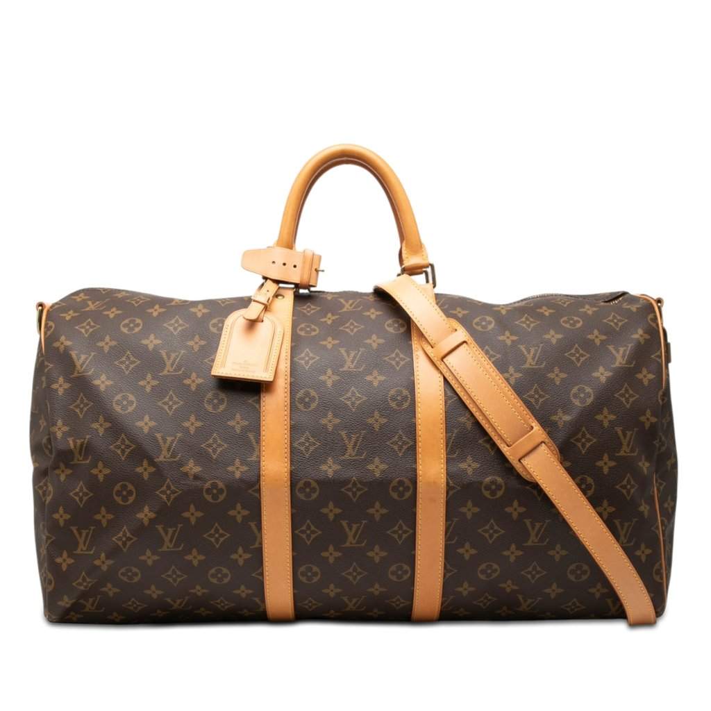Louis Vuitton Monogram Keepall Bandouliere 55 Brown Very good condition - Front View