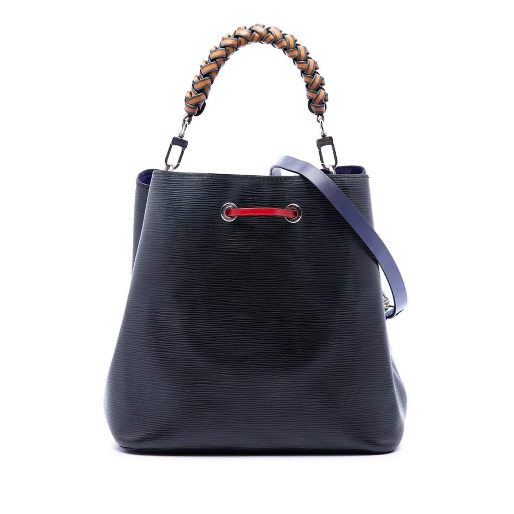 Louis Vuitton Epi Tricolor Braided Neonoe MM Black Leather Very good condition - Front View