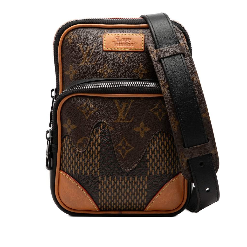 Louis Vuitton Nigo Giant Damier Ebene Monogram Nano Amazone Brown Very good condition - Front View
