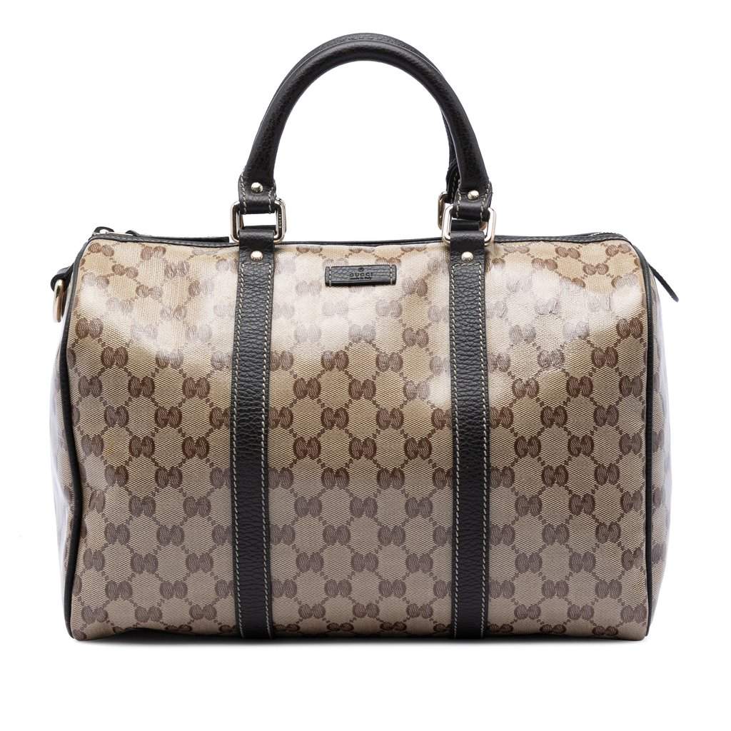 Gucci Medium GG Crystal Joy Boston Bag Beige Very good condition - Front View