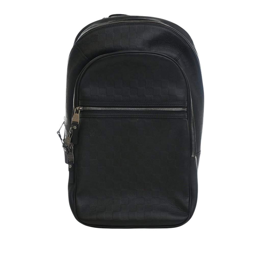 Louis Vuitton Damier Infini Michael Black Leather Very good condition - Front View