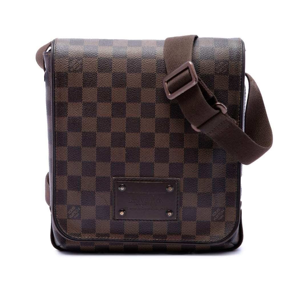 Louis Vuitton Damier Ebene Brooklyn PM Brown Very good - Front View