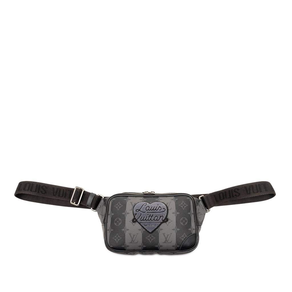 Louis Vuitton Monogram Eclipse Stripes Modular Sling Bag Black Very good condition - Front View
