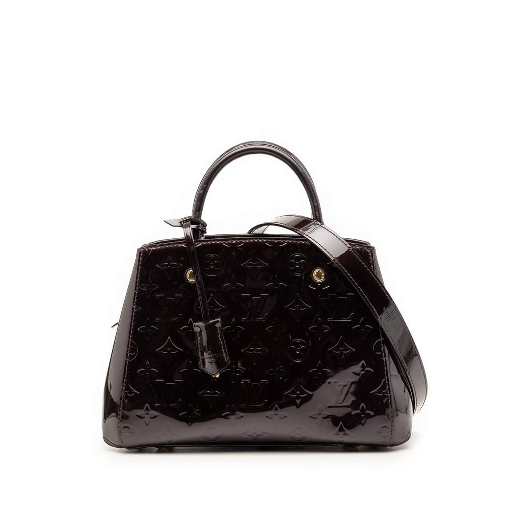 Louis Vuitton Monogram Vernis Montaigne BB Purple Leather Very good condition - Front View