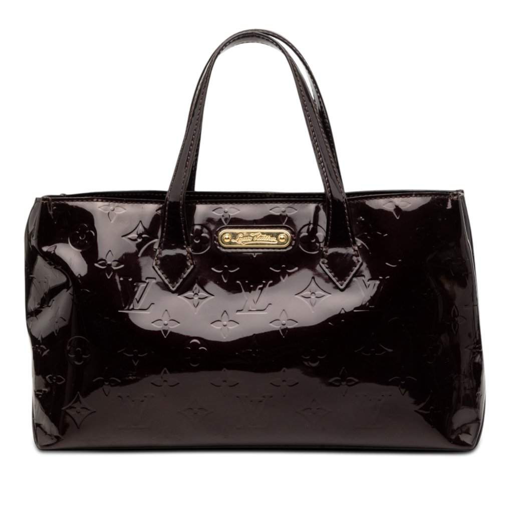 Louis Vuitton Monogram Vernis Wilshire PM Purple Leather Good condition - Front View