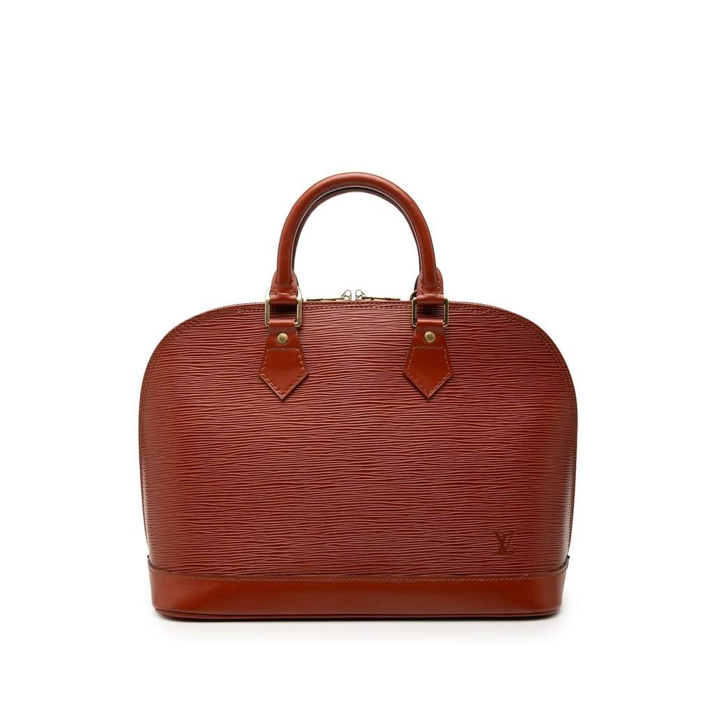 Louis Vuitton Epi Alma PM Brown Leather Very good - Front View
