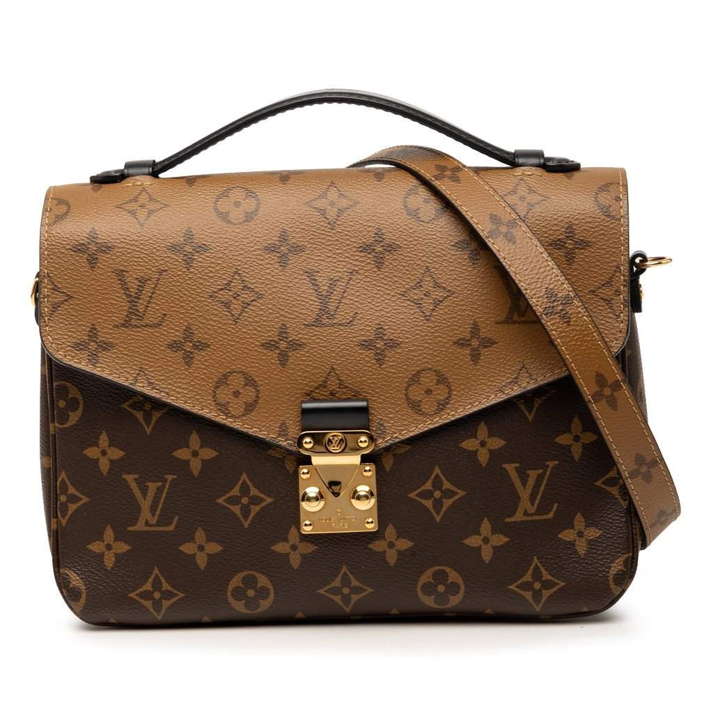 Louis Vuitton Monogram Reverse Pochette Metis Brown Very good - Front View