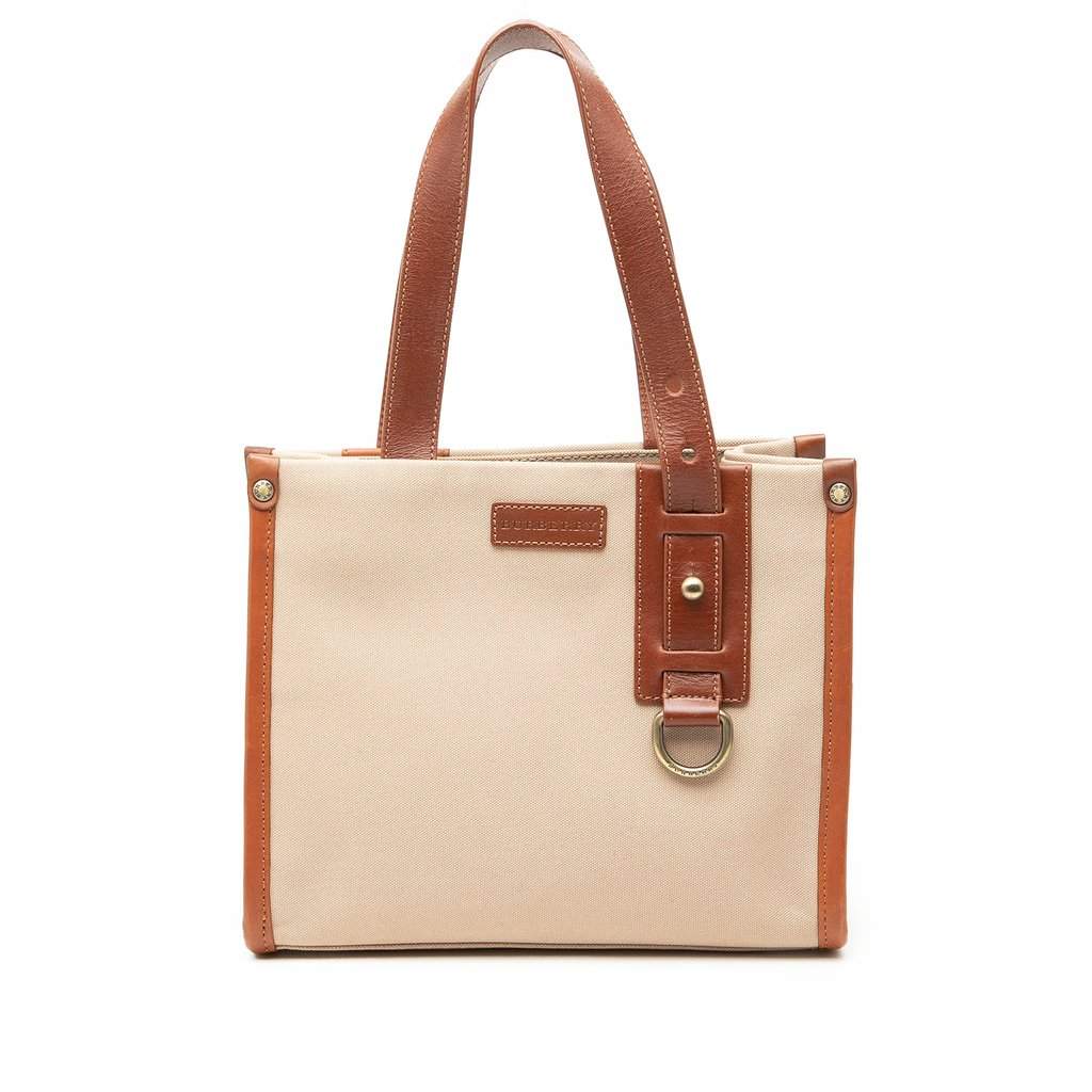 Burberry Canvas Tote Beige Very good - Front View