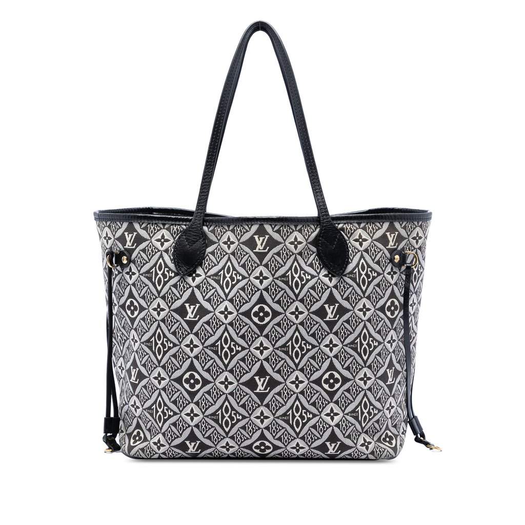 Louis Vuitton Monogram Jacquard Since 1854 Neverfull MM Black Very good condition - Front View