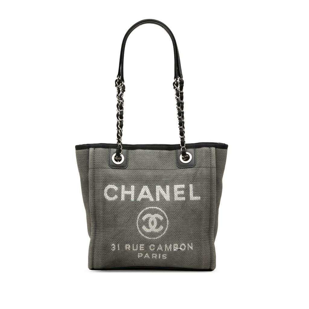 Chanel Mini Canvas Deauville Tote MultiColor Very good condition - Front View