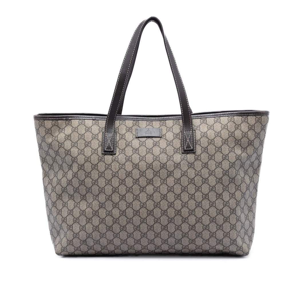 Gucci Large GG Supreme Tote Beige Very good condition - Front View