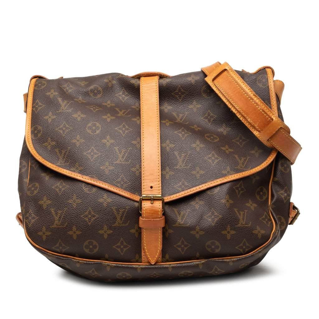 Louis Vuitton Monogram Saumur 35 Brown Very good condition - Front View