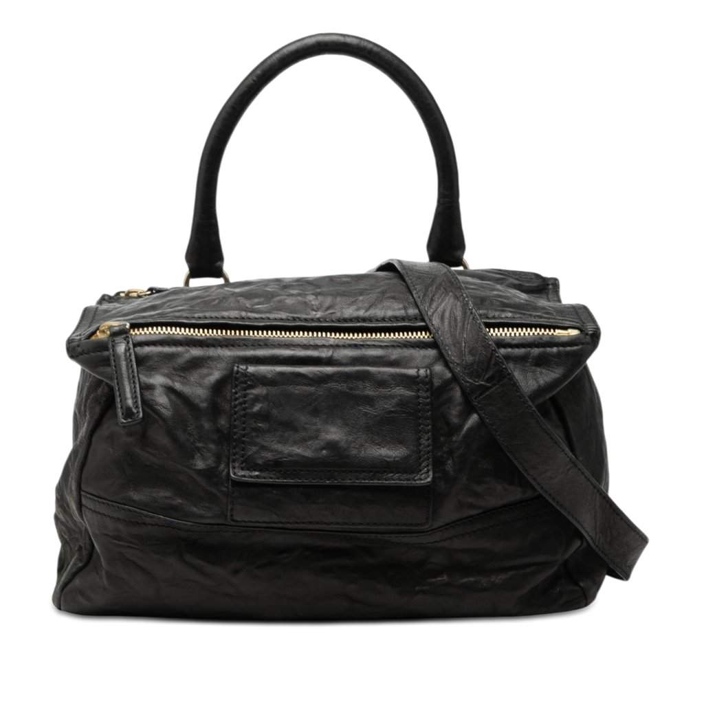 Givenchy Medium Leather Pandora Satchel Black Leather Very good condition - Front View