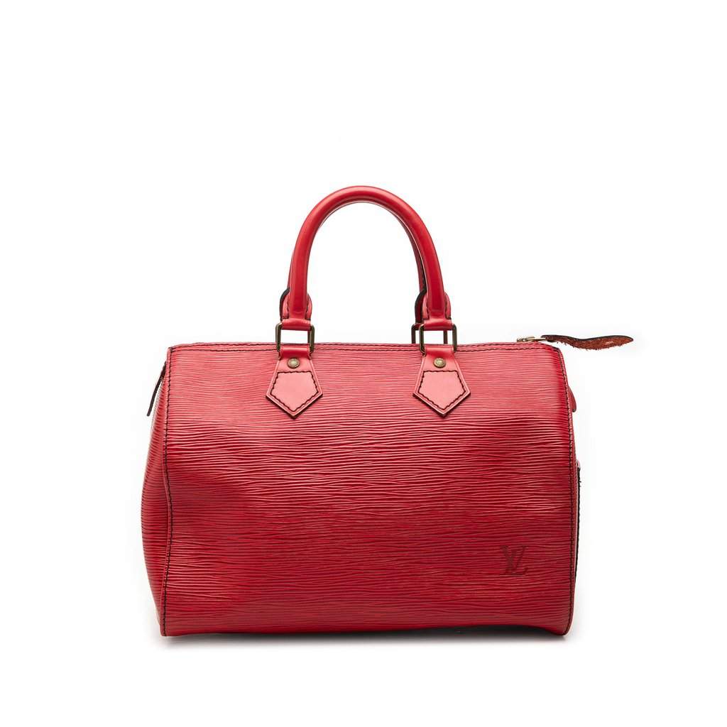 Louis Vuitton Epi Speedy 25 Red Leather Very good condition - Front View