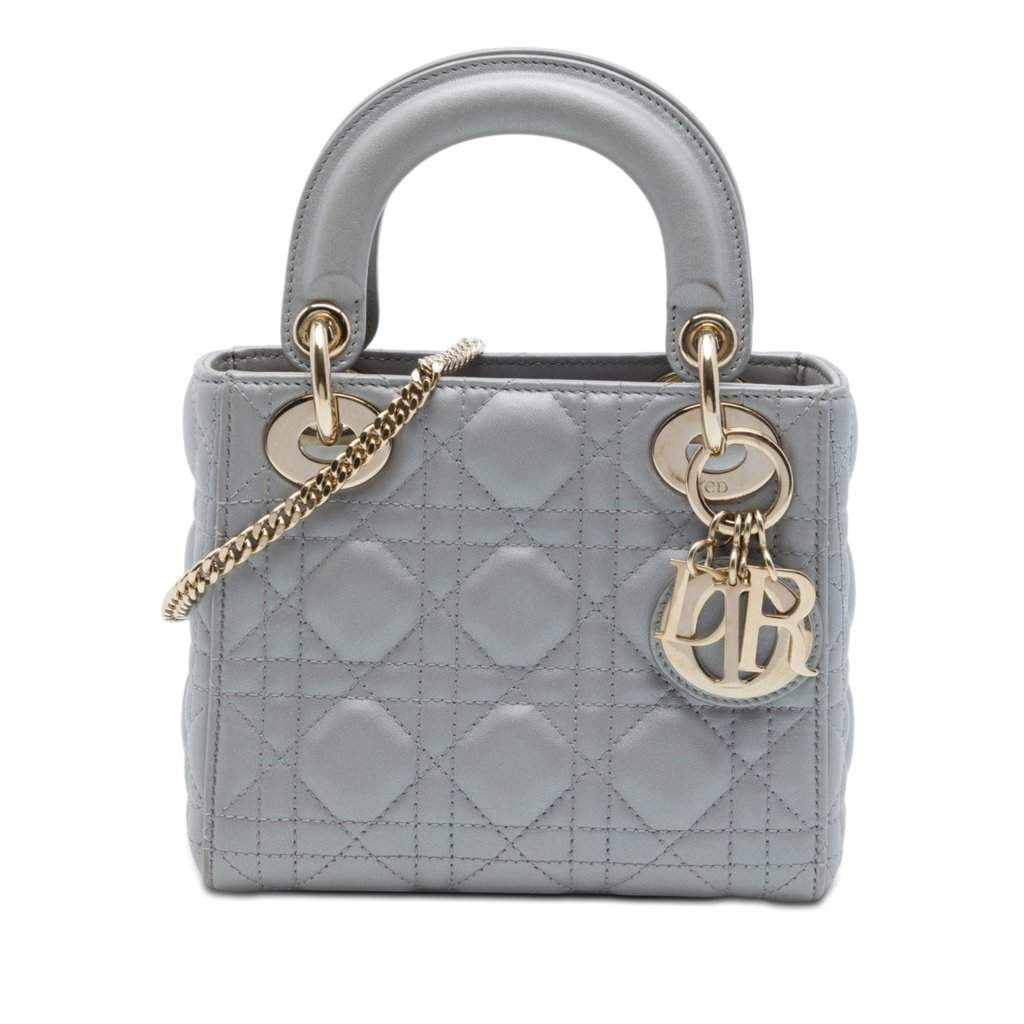 Dior Mini Lambskin Cannage Lady Dior MultiColor Leather Very good - Front View