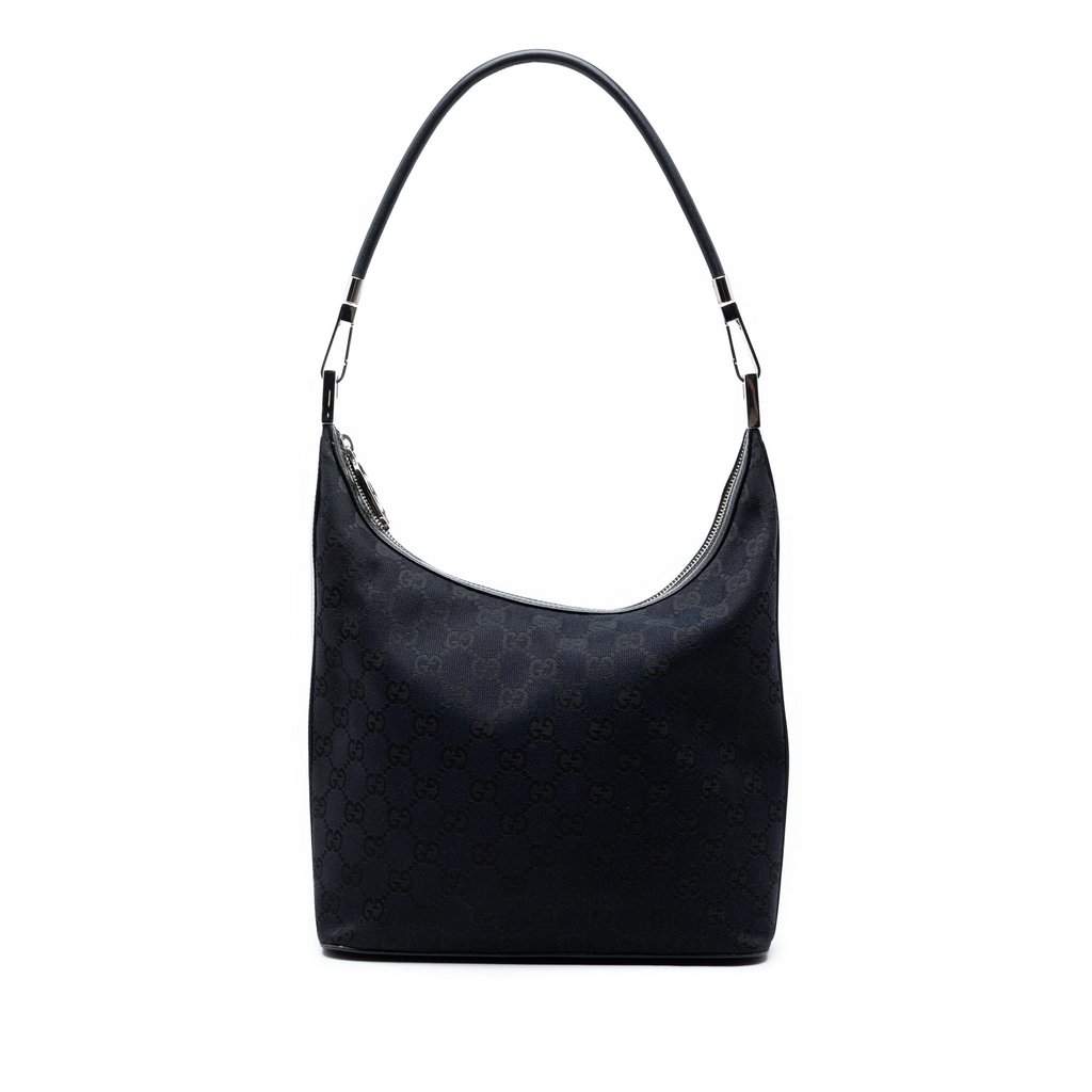 Gucci GG Canvas Shoulder Bag Blue Good condition - Front View