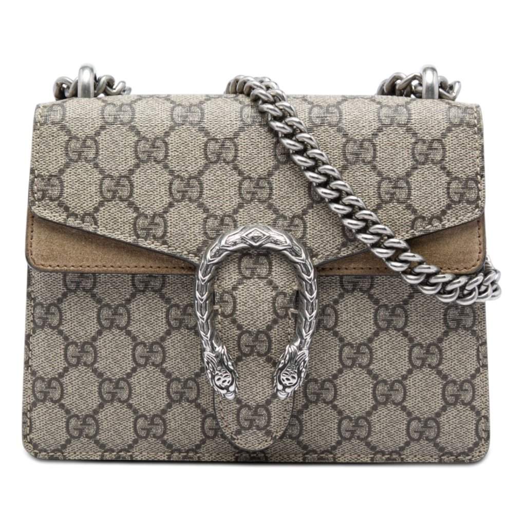 Gucci Small GG Supreme Dionysus Crossbody Beige Very good condition - Front View