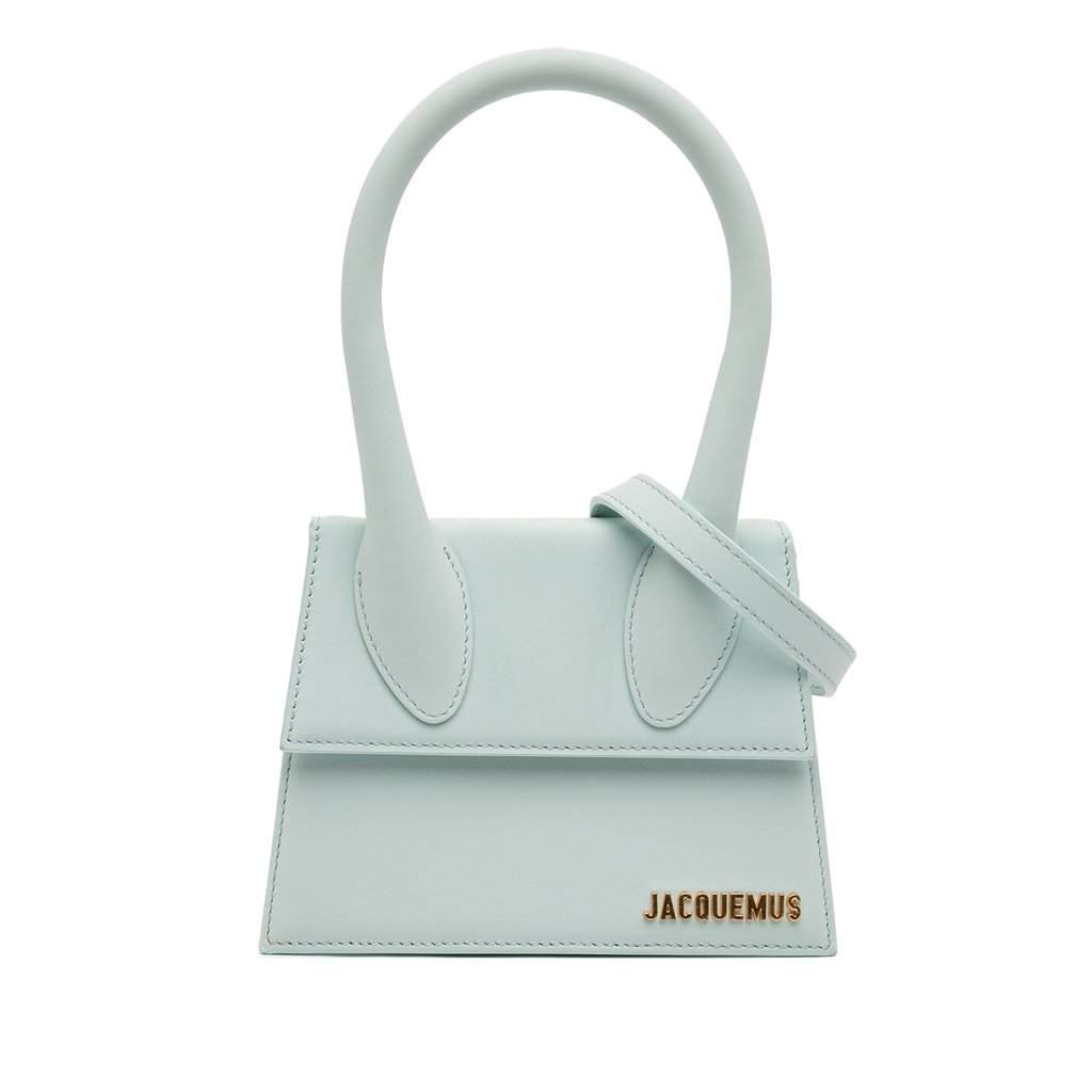Jacquemus Leather Le Chiquito Moyen Blue Leather Very good - Front View