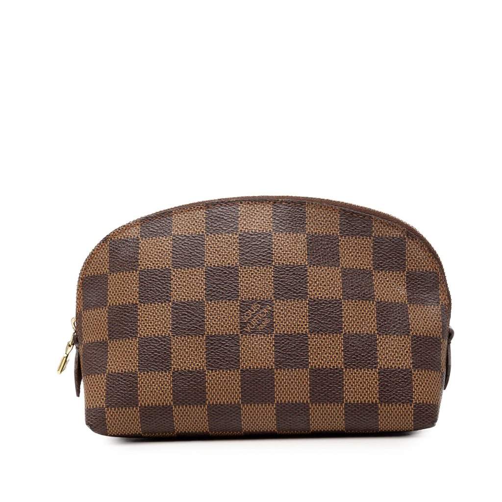 Louis Vuitton Damier Ebene Cosmetic Pouch Brown Very good condition - Front View