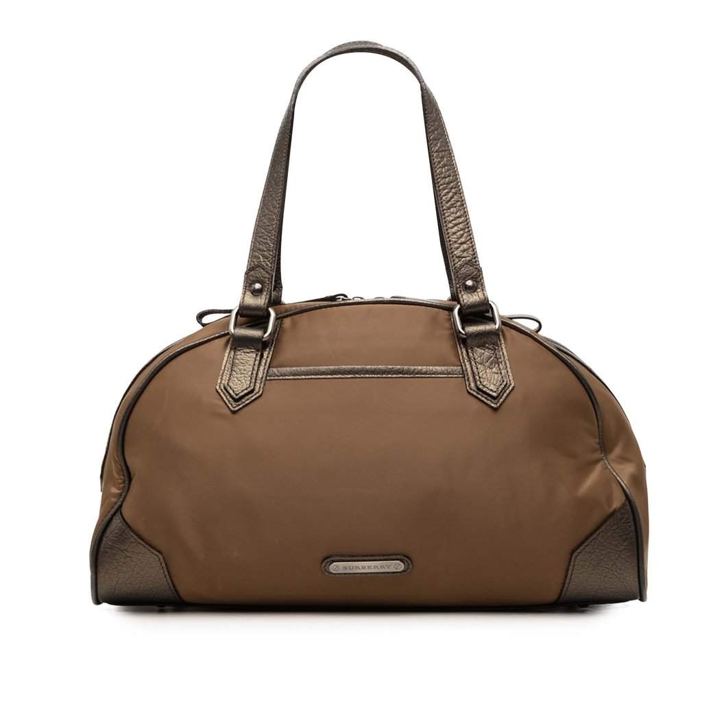 Burberry Nylon Handbag Brown Very good condition - Front View