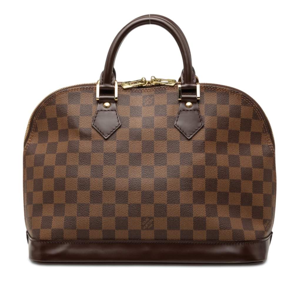 Louis Vuitton Damier Ebene Alma MM Brown Very good condition - Front View